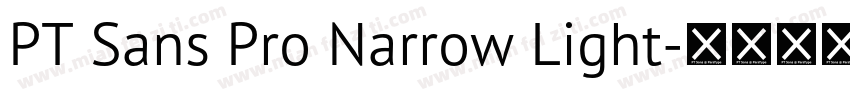 PT Sans Pro Narrow Light字体转换